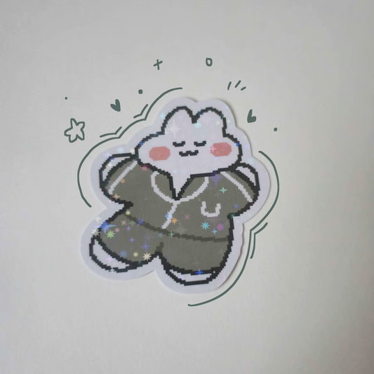 Bunny in Jammies sticker