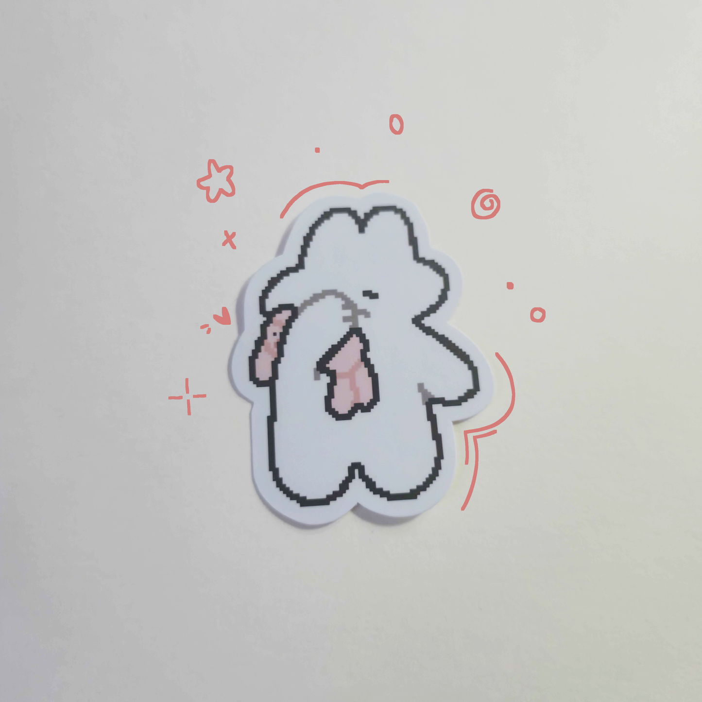 Tired Bunny sticker