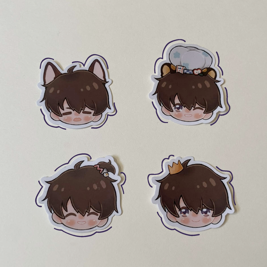 Caleb birthday stickers