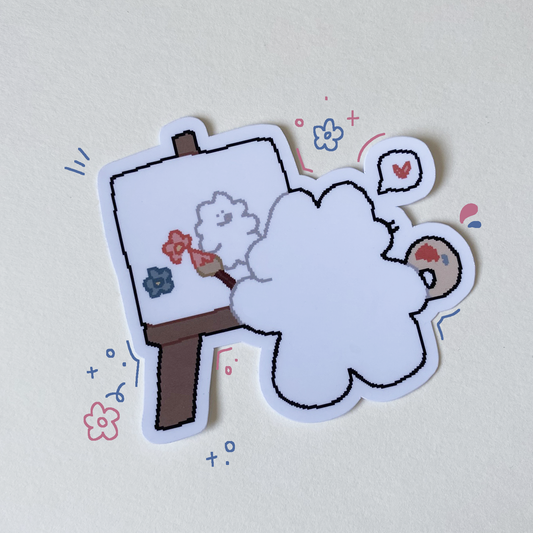 Painting Bunny sticker
